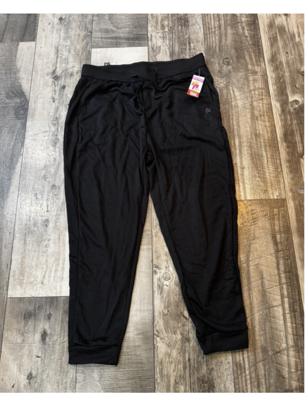 Pop Fit High Waist Stretch Jogger Pants 2XL Black with pockets new